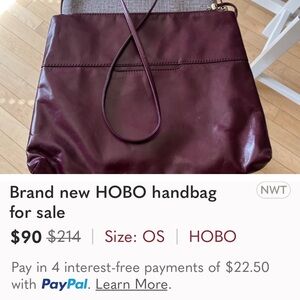 Brand new HOBO Ziggy crossbody purse. Never used with tags still on.